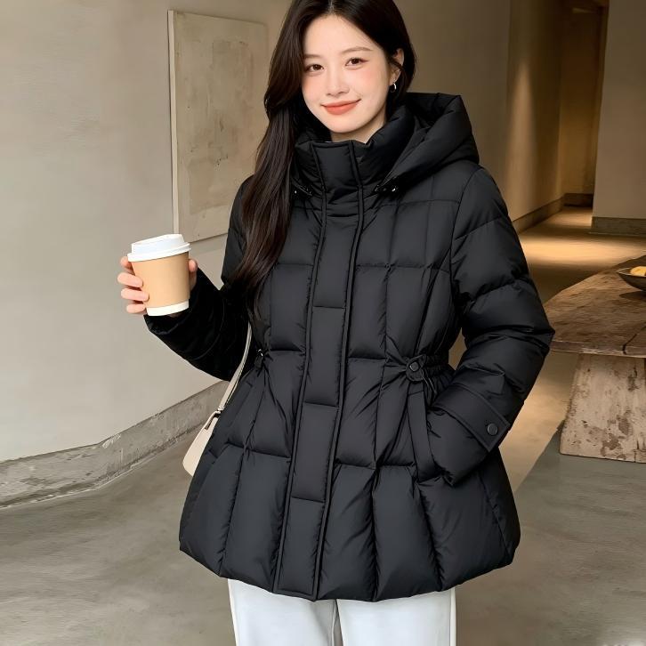 Women's new down jacket, fashionable and versatile, winter mid-length down coat, wholesale from Pinghu Women's new down jacket, fashionable and versatile, winter mid-length down coat, wholesale from Pinghu