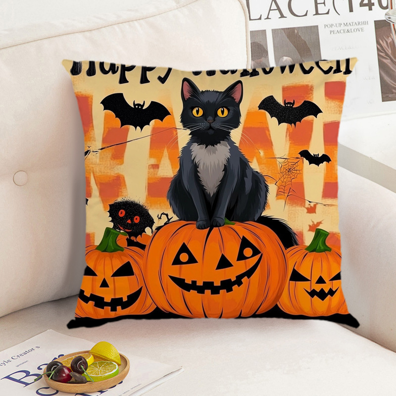 枕カバーの国境を越えた供給デジタル印刷ハロウィンプロモーションアイテム装飾枕車のインテリアクッションソース直接販売|undefined