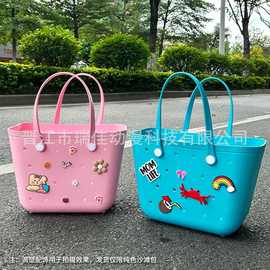 户外海边eva沙滩包可diy冲孔设计手提包大容量防水欧美度假洞洞包