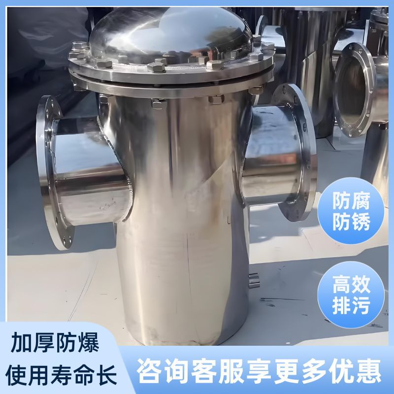 篮式过滤器304 316L不锈钢篮式过滤器快开直通蓝式污水管道除污器