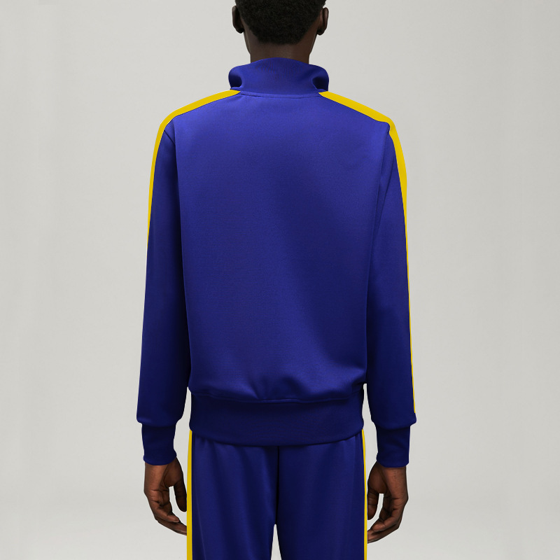 Nuevo otoño y invierno transfronterizos de Europa y Estados Unidos nuevo traje casual de hombre moda de color de collar de collar de juego juvenil traje deportivo para hombre