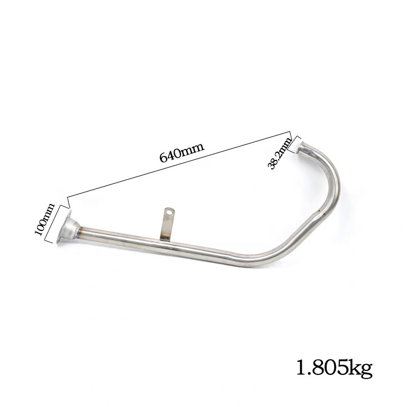 Motorcycle exhaust pipe front section elbow CG125