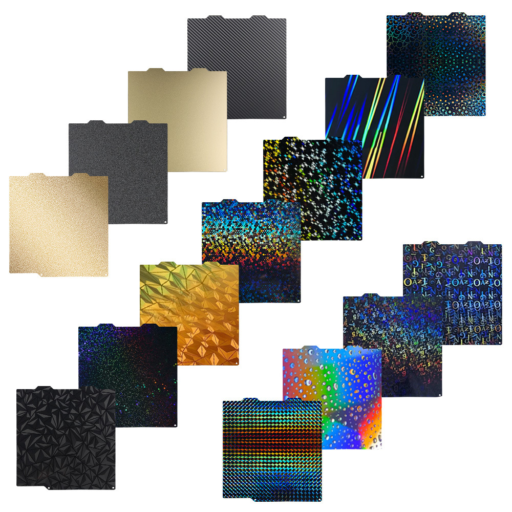 Tuo bambú A1 mini pulverización de doble cara PEI resorte magnético placa de acero PET/PEO/PEY película plataforma de cama caliente