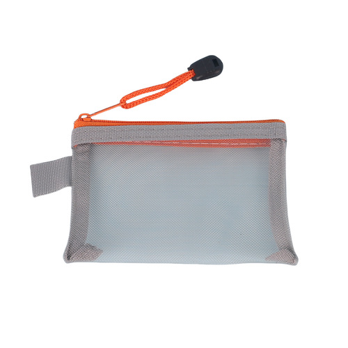 Transparent mesh zipper bag, coin purse, card holder, bank card storage bag, small utility item