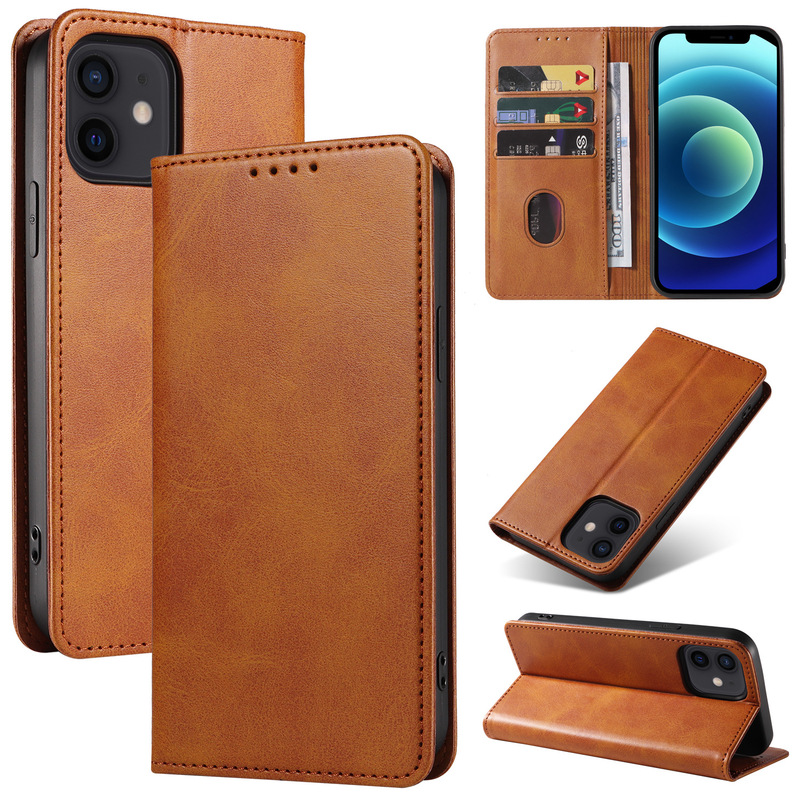 Suitable for iPhone 17Pro Max Magnetic Phone Leather Case, Apple 16E Business Phone Case, Cowhide Pattern Protective Case Suitable for iPhone 17Pro Max Magnetic Phone Leather Case, Apple 16E Business Phone Case, Cowhide Pattern Protective Case
