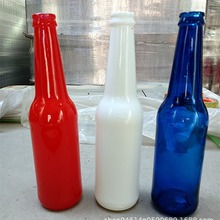 全新330ml蓝色啤酒瓶 自酿啤酒瓶玻璃 装饰酒瓶 精酿啤酒瓶空瓶