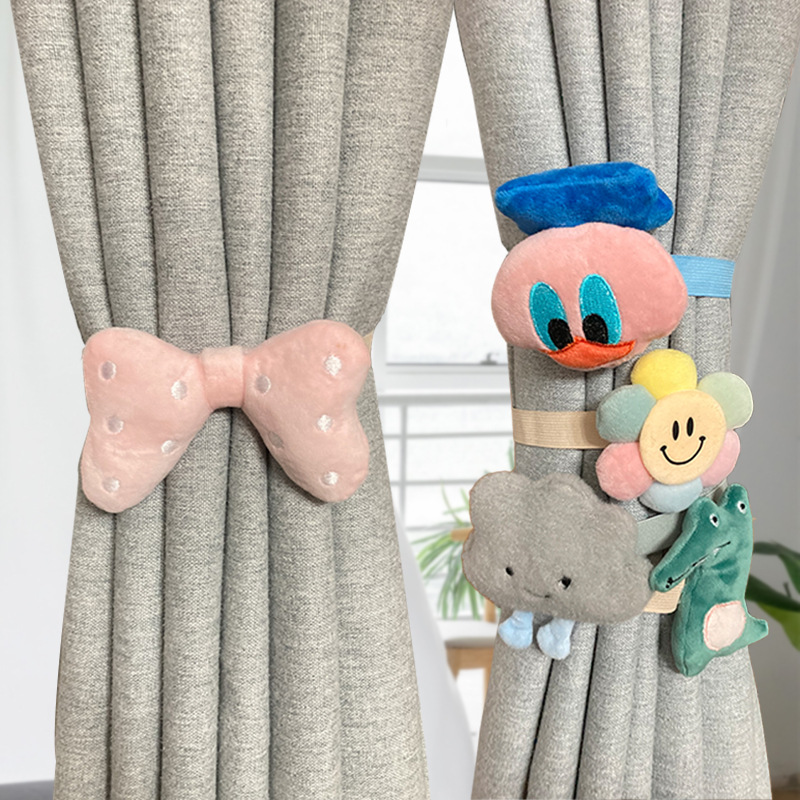 Cartoon Curtain Strap Doll Children's Room Decoration Accessories Curtain Buckle Cute Doll Strap Flower Storage Belt 4