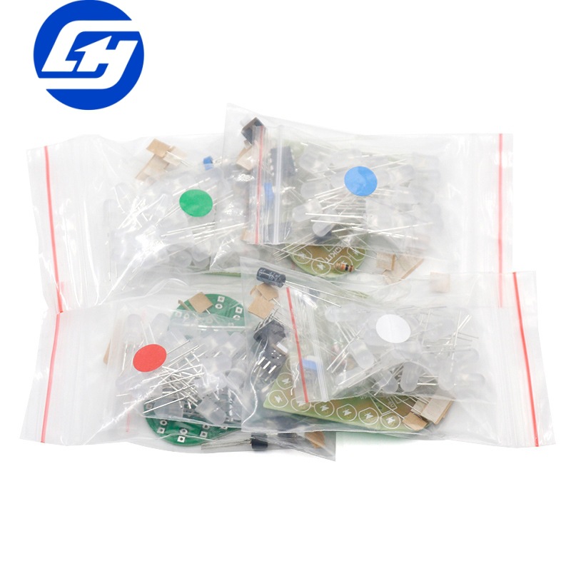 Electronic Kit Heart-Shaped Breathing Light Kit DIY Breathing Light Parts Electronic Practice Board Electronic DIY