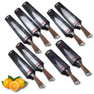 Yangjiang Manufacturer Spot Wholesale Covered Hollow Handle Stainless Steel Kitchen Knife Set Chef's Knife Japanese Kitchen Knife Bread Knife