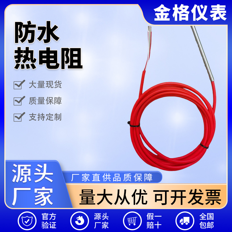 PT100防水热电阻温度传感器K型热电偶