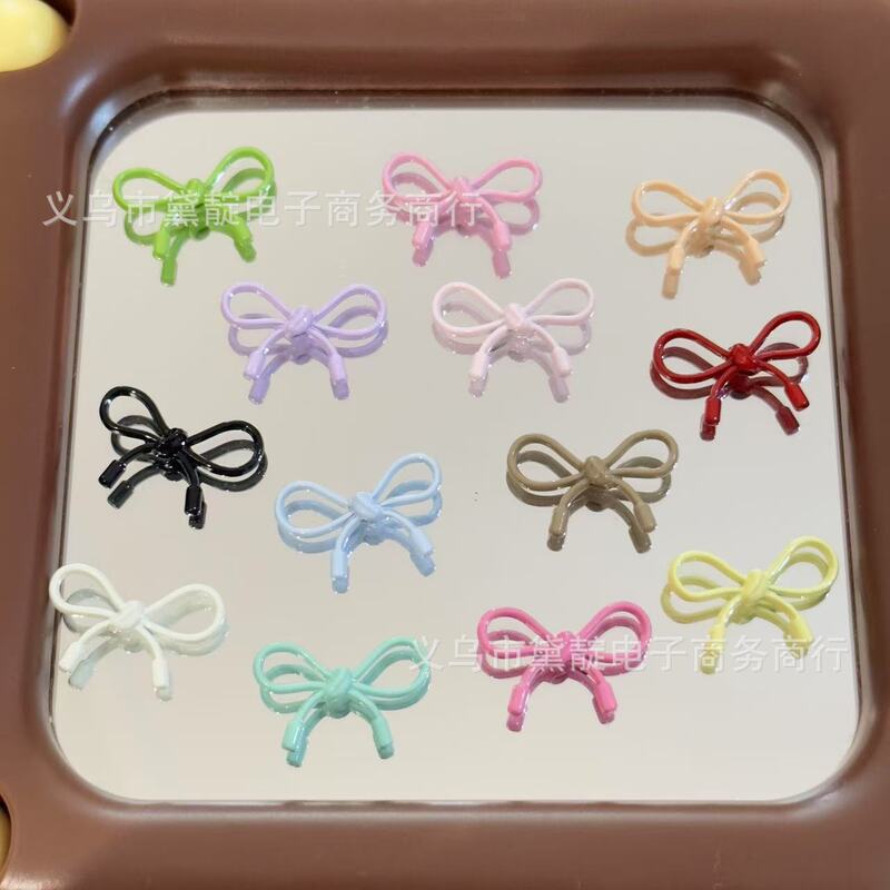 Painted Alloy Rope Knot Bowknot Beads DIY Keychain Phone Chain Necklace Bracelet Earrings Jewelry Accessories Painted Alloy Rope Knot Bowknot Beads DIY Keychain Phone Chain Necklace Bracelet Earrings Jewelry Accessories
