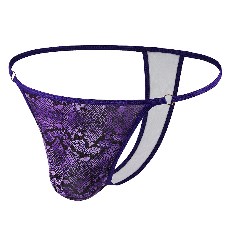 New men's printed thong, sexy, sexy, trend, novel, temptation.