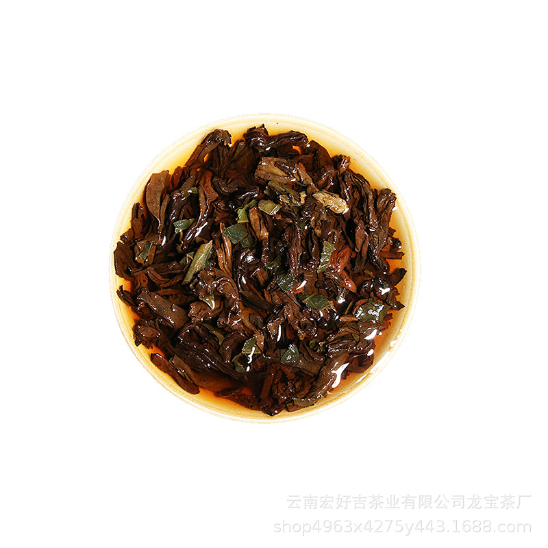 Glutinous Rice Fragrance Small Tuo Tea Pu'er Longzhu Ripe Tea Menghai Pure Pu'er Tea Glutinous Fragrance Mini Tuo Tea 500g