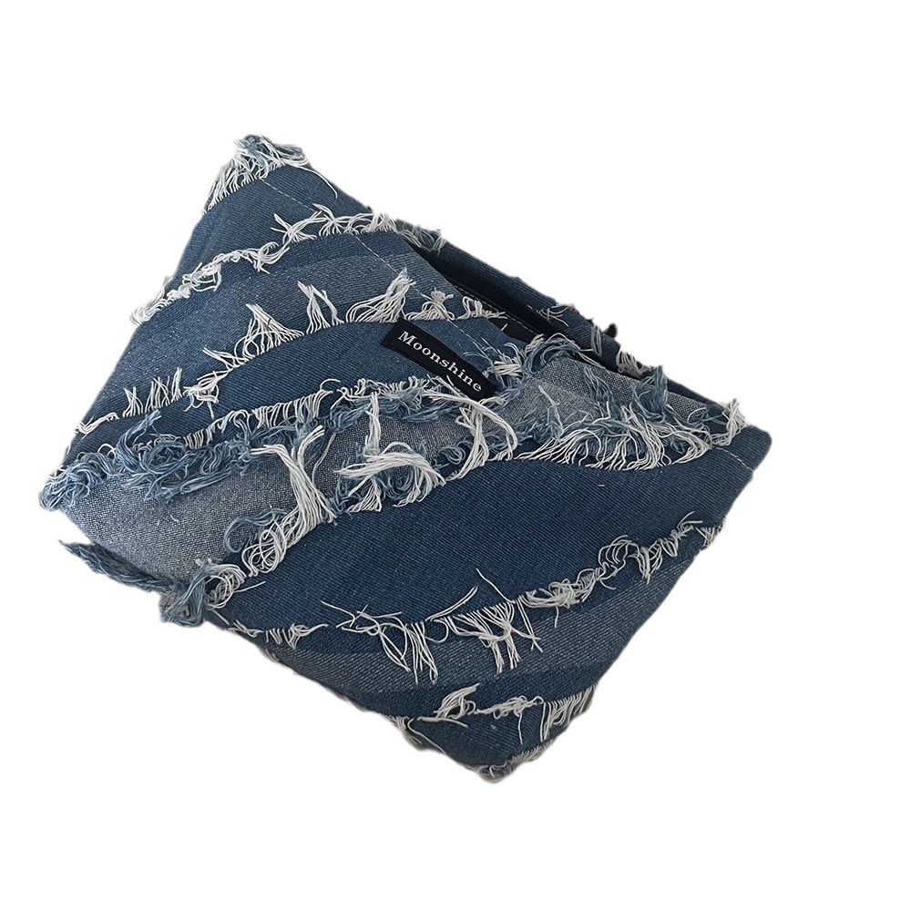 denim cosmetic bag