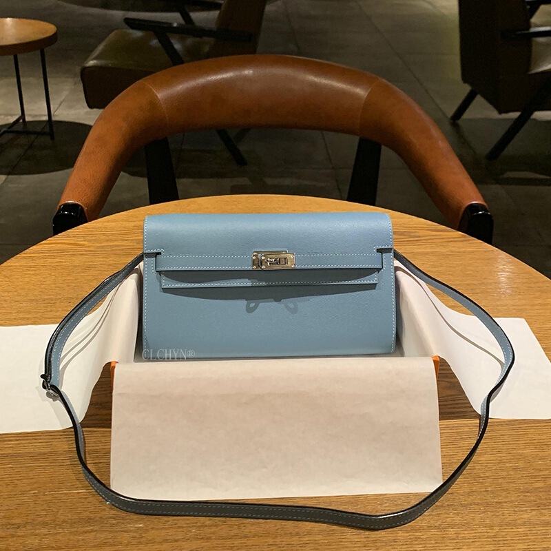 H Brand Single-Shoulder Underarm Bag Kelly Wallet Genuine Leather Phone Bag Epsom Top-Layer Cowhide Crossbody Small Bag