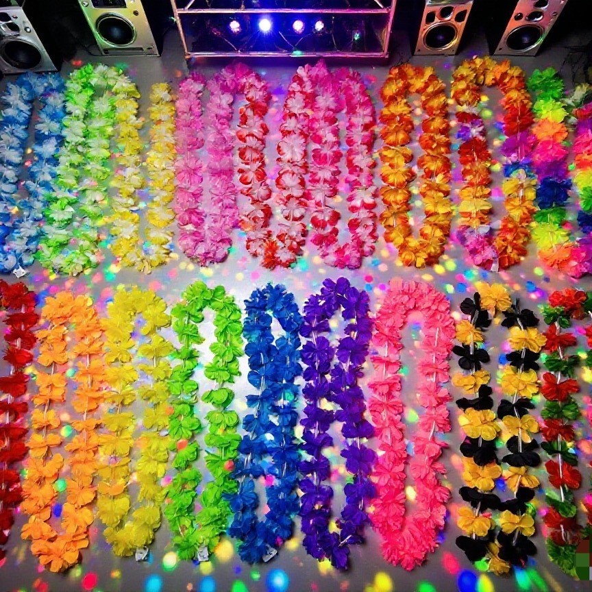 Guirnalda Hawaiana 24 Pares de Poliéster Luminosa LED para Fiestas image 3