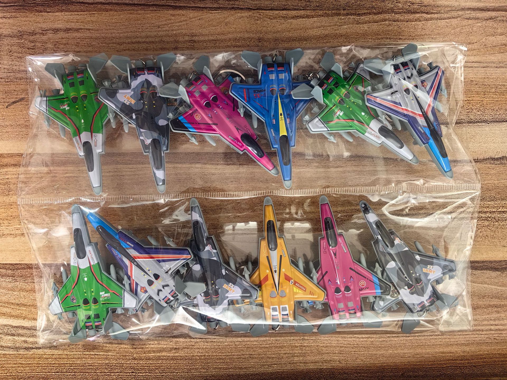 Bolsas OPP personalizadas - llaveros de combate de 9.7CM 12 (100 juegos de orden)
