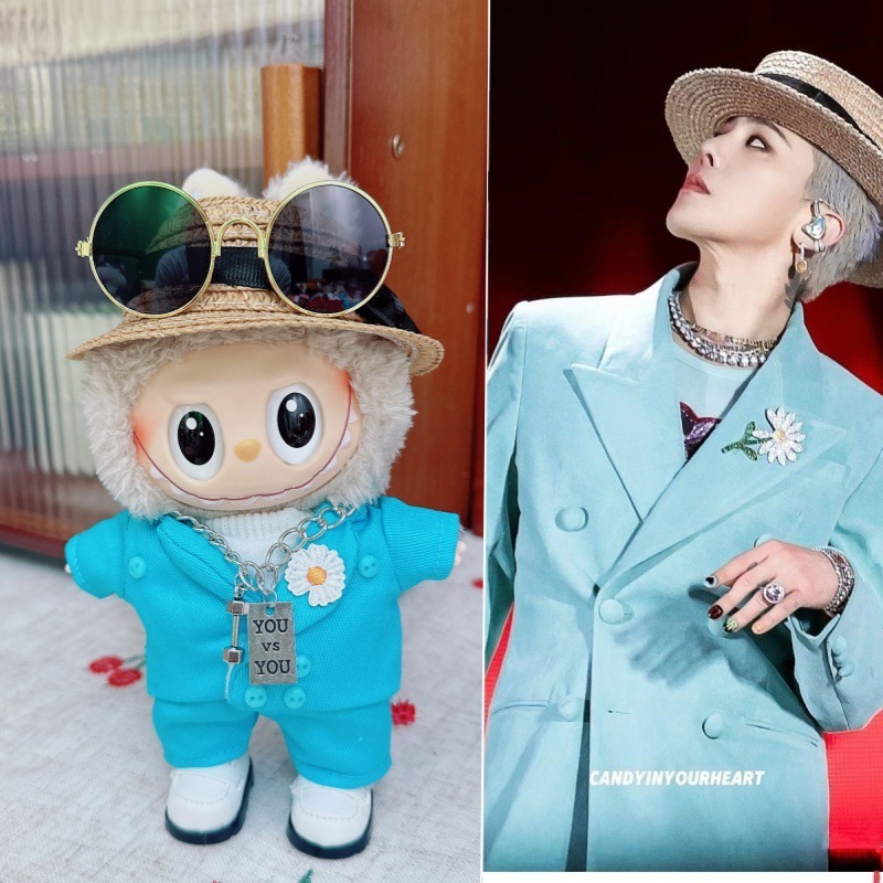 GD 同じスタイル クォンジロン ラブブ ラブブ ベビー服セット 第一世代、第二世代、第三世代 ペンダント ぬいぐるみ 人形服|undefined