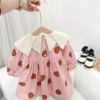 Autumn cute small princess costume, dress with sleeves, Korean style, long sleeve