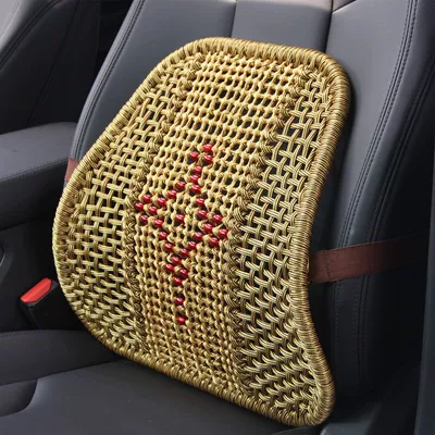Cushion, Summer Hot-Selling Wholesale, Waist support - thick-hand-knitted-ball-chinese-knot-gold-camel-color