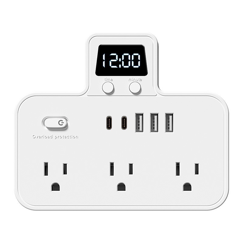 Adaptador de US-CAP portátil de una vuelta 6 orificios conector de expansión USB inteligente para Estados Unidos México Canadá image 5