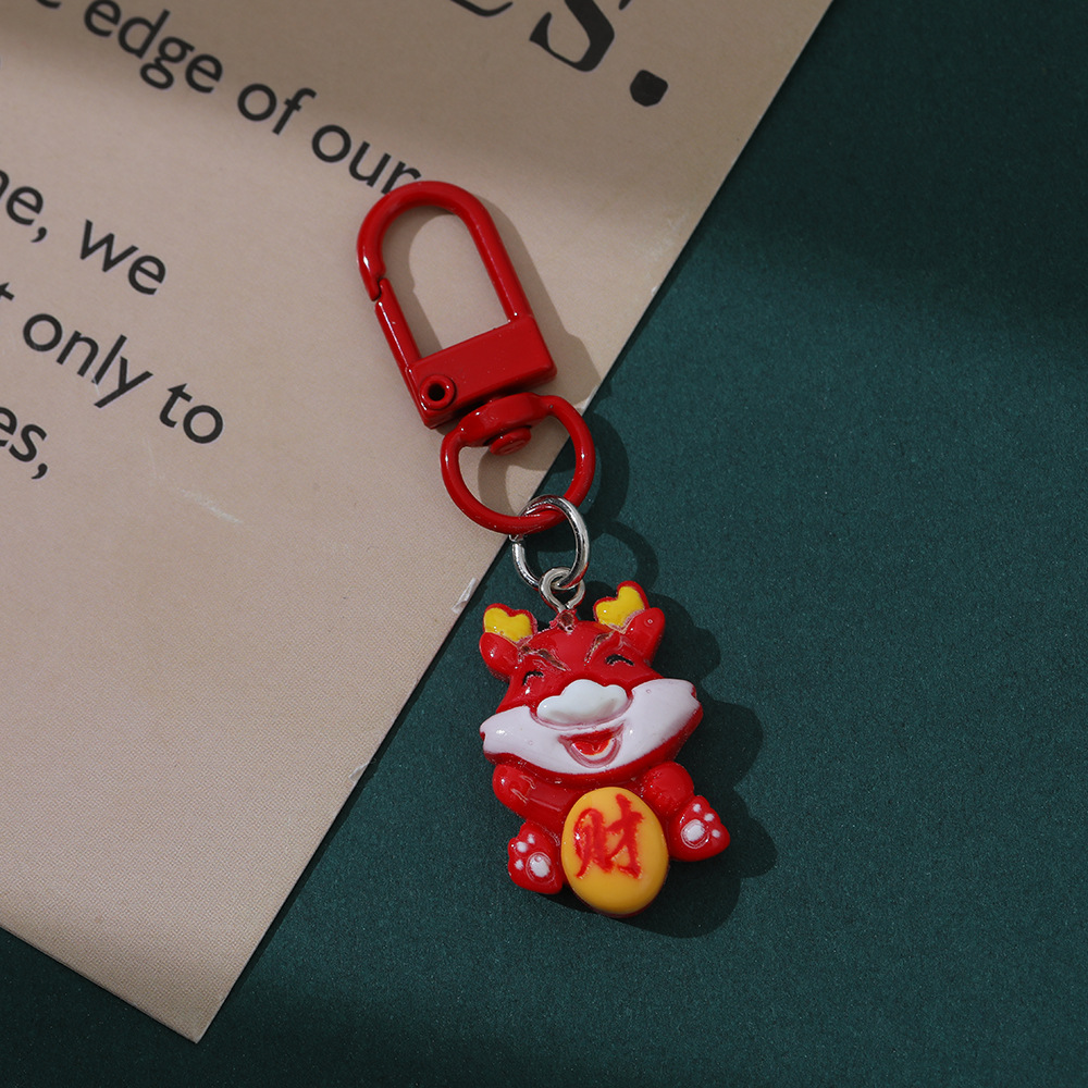 Dragón colgante rojo