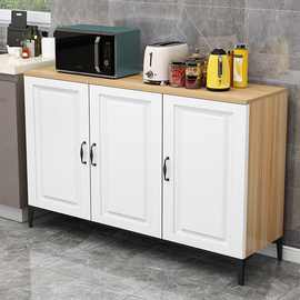 包邮简约现代厨房储物柜碟碗空气炸锅收纳多功能操作台