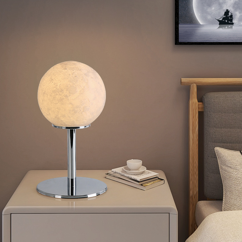 Lámpara de mesa lunar