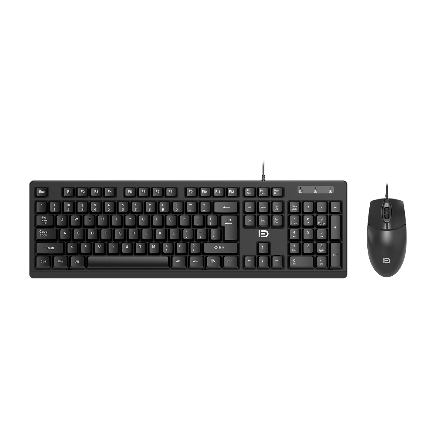 Клавиатура и мышь набор проводной 富德 8200p для игр, офиса и дома, USB, оптовая цена