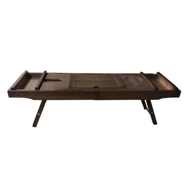 Bamboo all kinds of colors can telescopic bath tank frame Two towel…