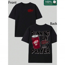 ���羳ŷ�롿Refreshing Dr Pepper Inspired Cotton T Shirt Wit