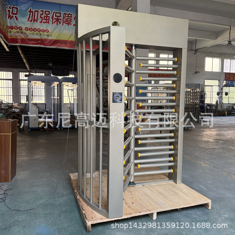 源头工厂批发全高转闸三翼智能手推通行双向进出门禁考勤旋转栅门