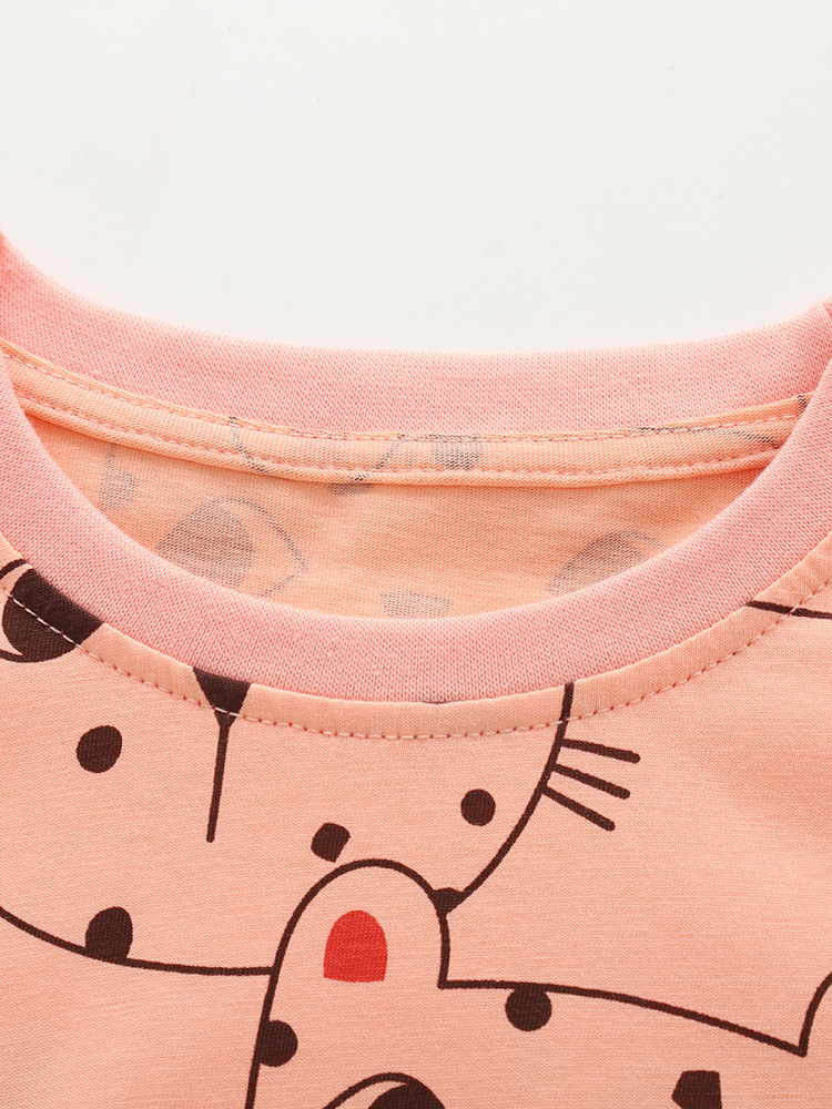Malwee niñas transfronterizas de otoño y invierno nuevos niños europeos y medianos cuello redondo mangas largas pantalones de cintura elástica