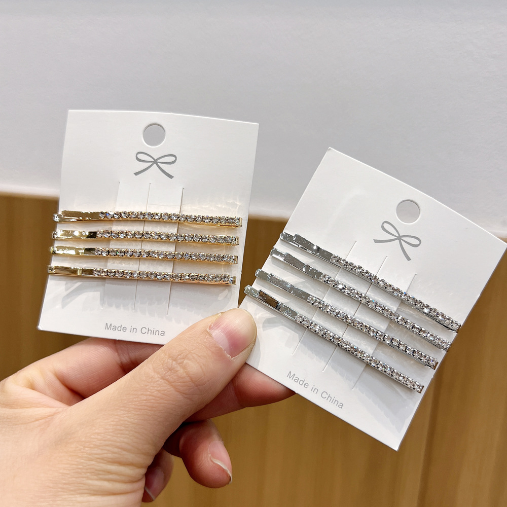 Metal Material Classic Style Commute Women's Solid Color Metal Plating Hair Clip