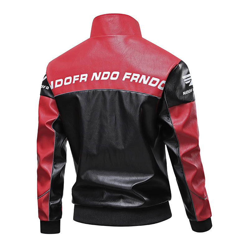 Otoño y invierno nuevo hombre chaqueta de cuero pu chaqueta de cuello vertical chaqueta de locomotora chaqueta de cuero para hombre coreano delgado chaqueta de vaquero de moda
