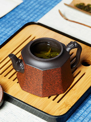 444Z批發宜興純全手工紫砂壺名家正宗八方降龍絞泥泡茶壺單壺功夫