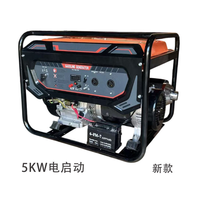 Gasoline generator 3KW5KW6KW220V European standard 110V American standard hand start/electric start small portable type