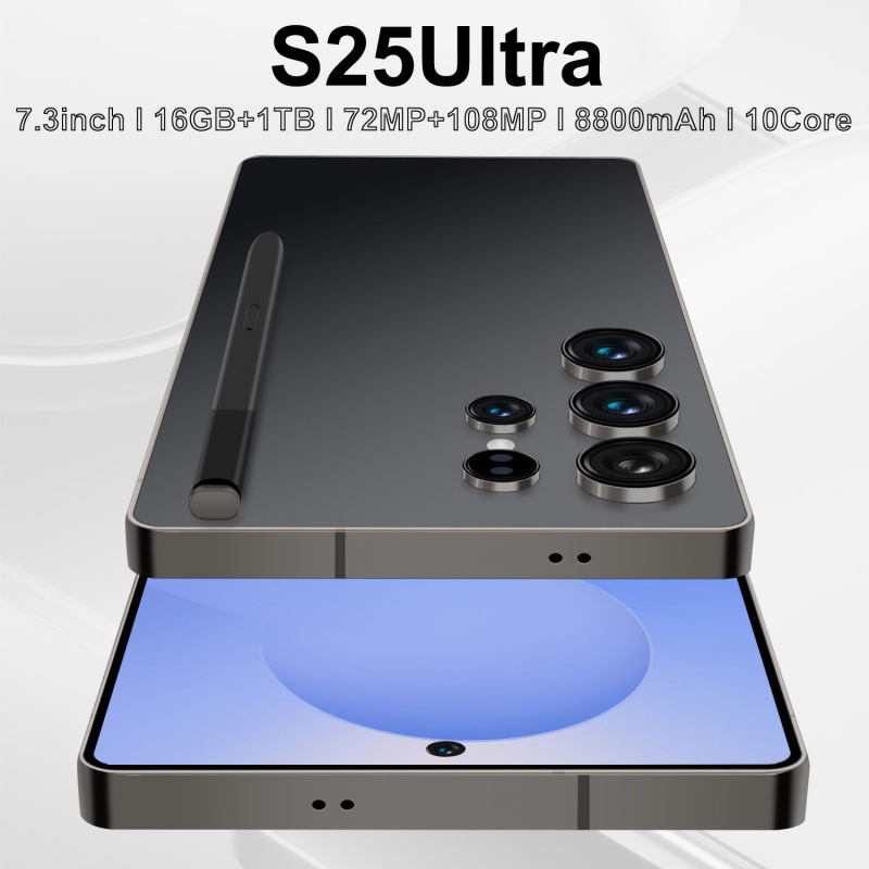 S25 Cross-Border Foreign Trade 7.3inch Smartphones Android 9.0 All-In-One Machine 2+16g True 4g Global Communication