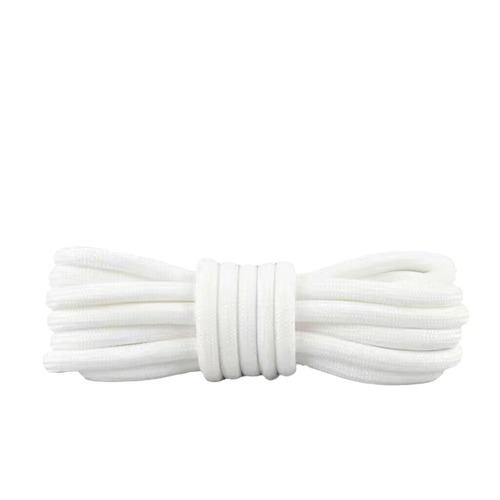 Round laces white sneakers basketball shoes Martin boots black and white dad shoes half-round ropes universal lace-up shoes