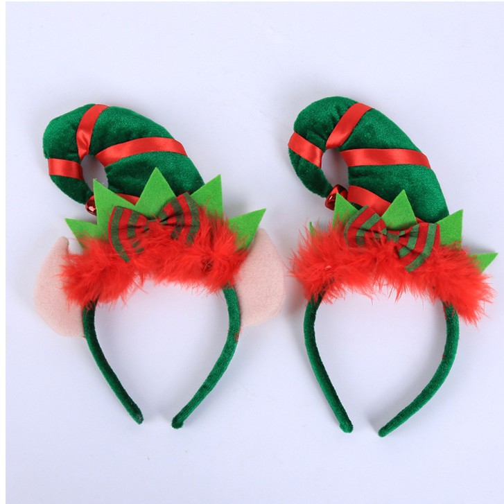 Navidad genio banda de pelo amazon adultos niños dibujos animados extraños fiesta creativa genio sombrero adornos de pelo al por mayor