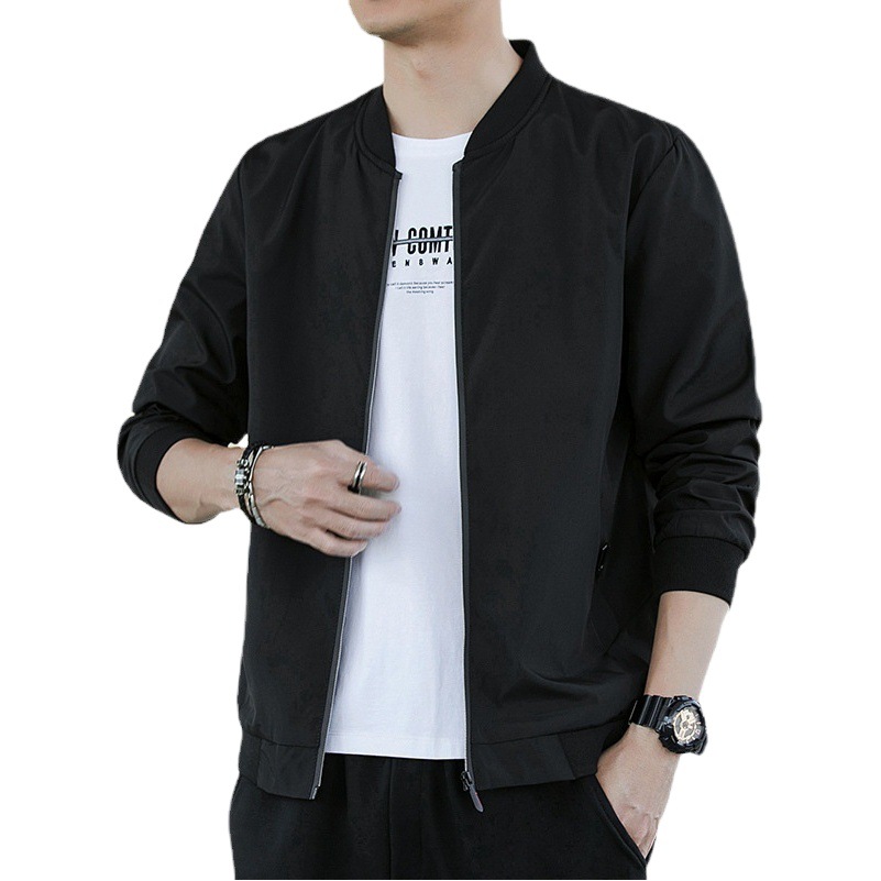 Chaquetas para hombre, chaquetas de primavera y otoño, nuevas camisetas de talla grande de otoño tendencia de estilo coreano, bonitas chaquetas de exportación informales