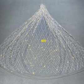 现货洒金花型款花型12#LC3156婚纱礼服面料 网纱 喷金花型面料