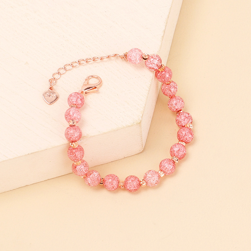 Beaded Design Sweet Geometric Artificial Crystal Beaded Women's Bracelets