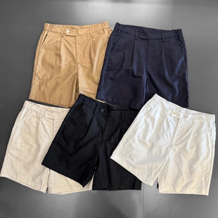 25 Years Men's Straight Fashion Summer Thin Simple Loose Trendy Slimming Solid Color Elastic Waist Versatile Shorts
