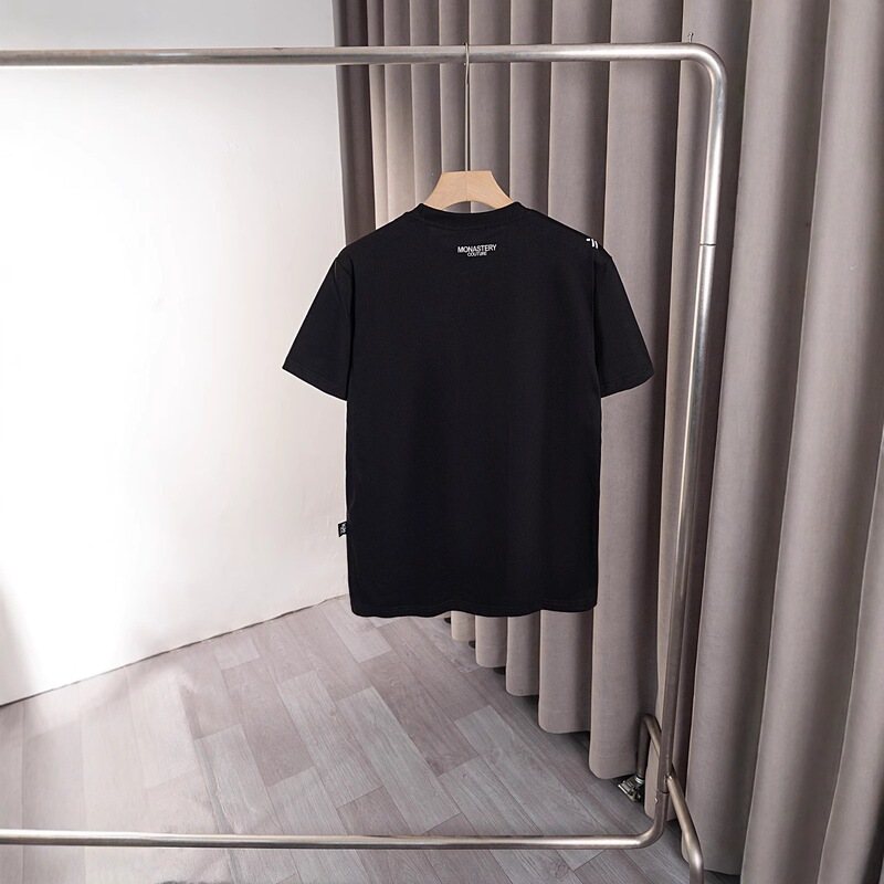 2026 Summer New Style 260g Double Yarn Cotton Logo + Pattern Letter Embroidery Unisex Fashionable and Luxurious T-Shirt