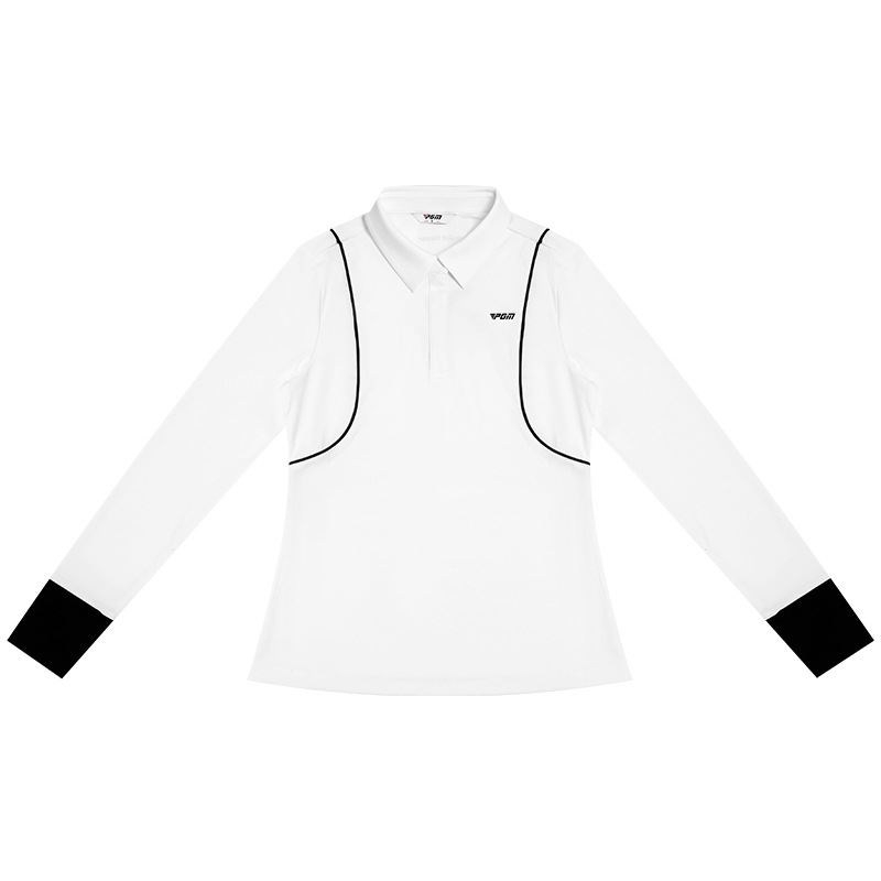 Áo thun dài tay golf nữ PGM vải thể thao co giãn cao — YF717 [vải thể thao/độ đàn hồi cao] áo dài tay màu đen, YF717 [vải thể thao/độ đàn hồi cao] áo dài tay màu trắng, YF717 [vải thể thao/độ đàn hồi cao] áo dài tay màu tím nhạt