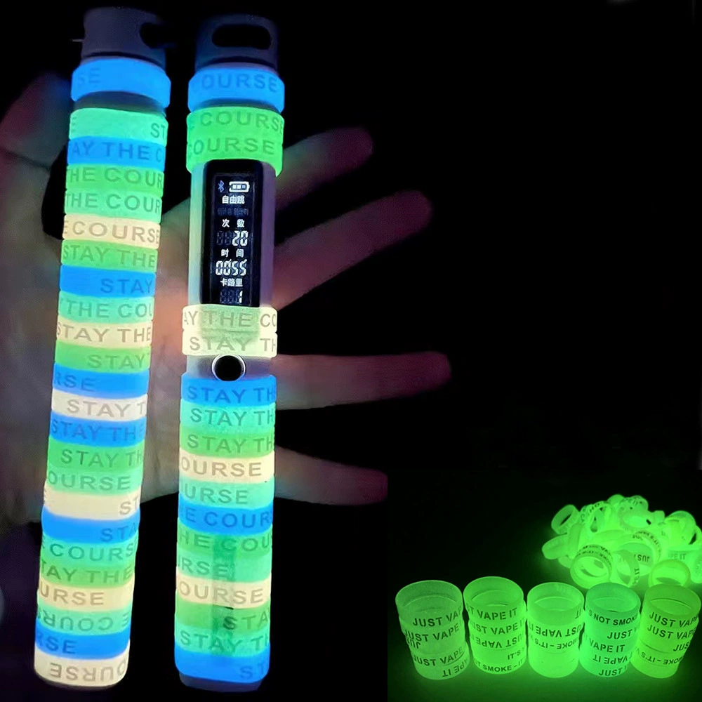 Для 75 школьная веревка прыгающее нескользящее кольцо Удочка Ночная апертура ФЛУОРЕСЦЕНТНОЕ Силиконовое Кольцо фонарик защита от пота защитное покрытие принудительное кольцо