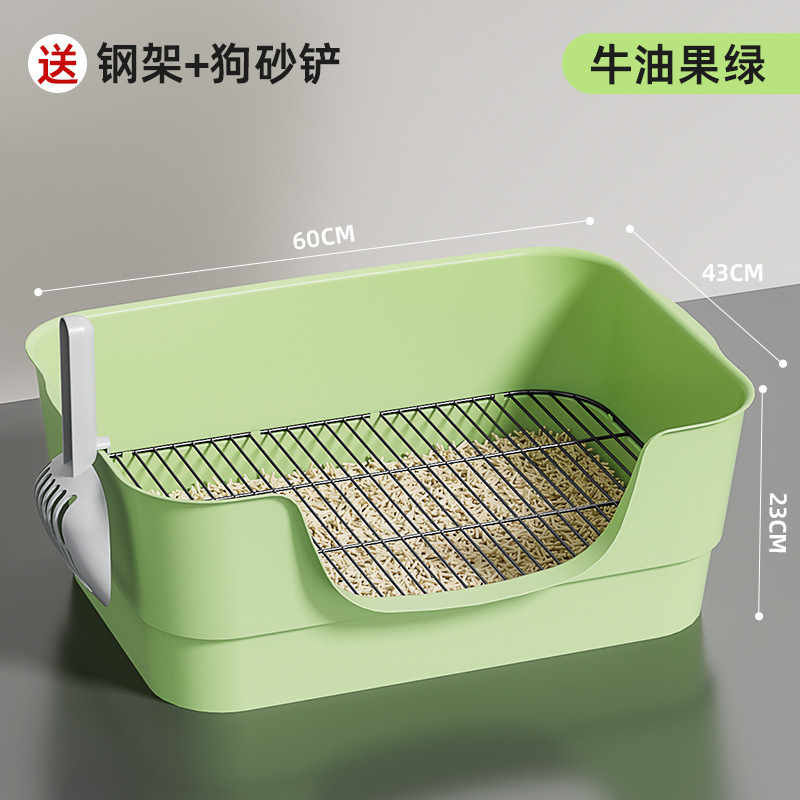 Inodoro para perros de tamaño mediano y pequeño para perros, anti-pistaje de heces, artefacto mágico para perros, bandeja de arena de acero inoxidable, rejilla de perros, defecación de perros