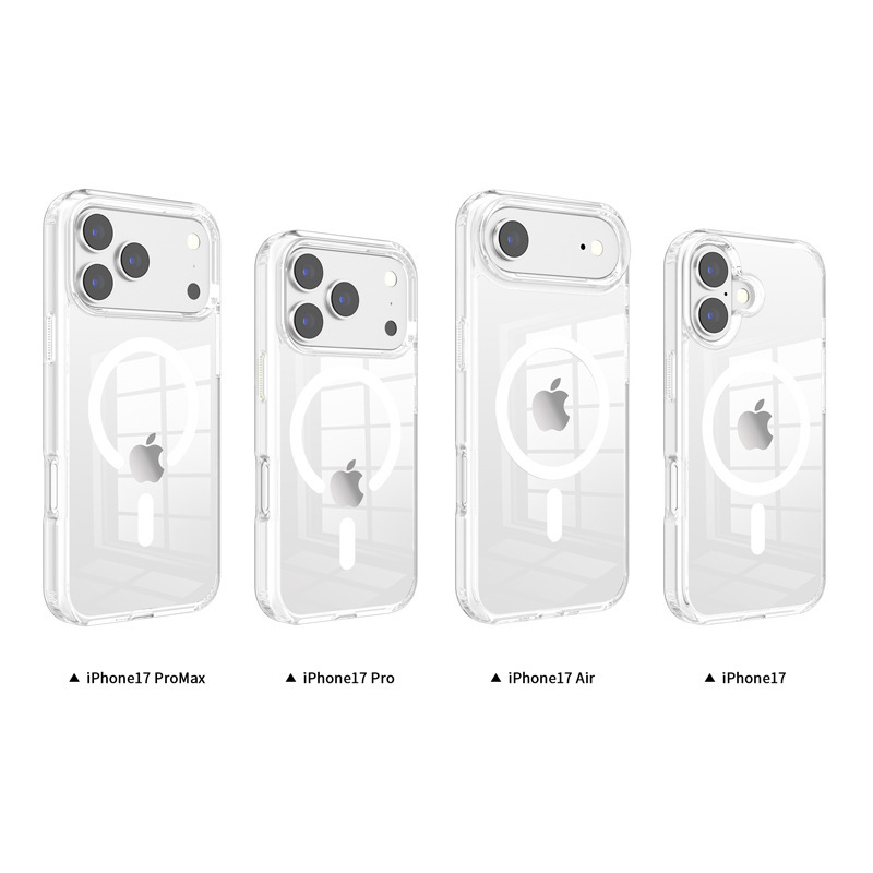 Amazon 適用 iphone17pro 携帯電話ケース透明落下防止スペースケース Apple 17Air 磁気携帯電話ケース|undefined