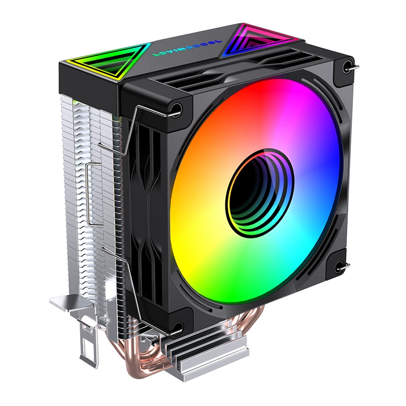 Tower -type two -copper tube CPU radiator chassis computer temperature control ARGB air -cooled Inter silent full platform 2 heat pipe